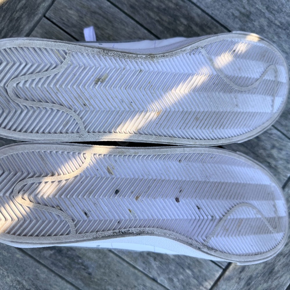 Nike Blazer Low ‘77 White and Light Gray Athletic Shoes - Picture 5 of 6